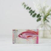 ピンクフィッシュ 名刺 (スタンド正面)