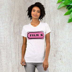 ピンクフィルムチケットウメンズTシャツ Tシャツ