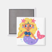 ピンクフィンズマーメイド マグネット (正面/裏面)