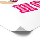 ピンクフィールドホッケーロゴ ポスター (角)