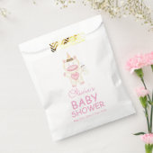 ピンクフェアヤリーユニコーンボトルベビーシャワー フェイバーバッグ (封をした状態)