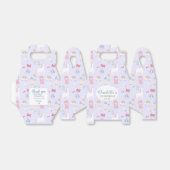 ピンクフェアヤルプリンセスユニコーン1st誕生日パーティー フェイバーボックス (折り畳みなし)