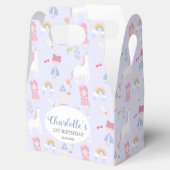 ピンクフェアヤルプリンセスユニコーン1st誕生日パーティー フェイバーボックス (オープン)