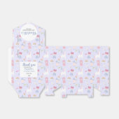 ピンクフェアヤルプリンセスユニコーン1st誕生日パーティー フェイバーボックス (折り畳みなし)