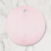 ピンクフェアユタリーキャッスルパーティーガール誕生日 フェイバータグ (裏面)