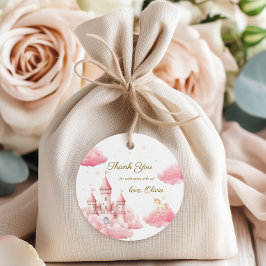 ピンクフェアユタリーキャッスルパーティーガール誕生日 フェイバータグ