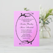 ピンクフェアユタレ結婚式招待状 招待状 (スタンド正面)