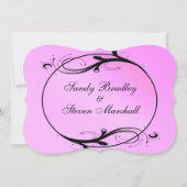 ピンクフェアユタレ結婚式招待状 招待状 (裏面)