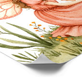 ピンクフェアリーウッドランドディアバーデイパーティーへようこそ ポスター (角)