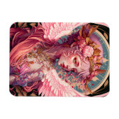 ピンクフェアリーエンジェルファンタジーアート マグネット (横)