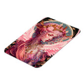 ピンクフェアリーエンジェルファンタジーアート マグネット (左側)