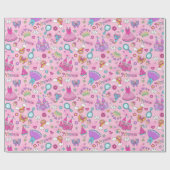 ピンクフェアリータリープリンセスパーティー ラッピングペーパー (フラット)