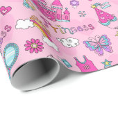 ピンクフェアリータリープリンセスパーティー ラッピングペーパー (ロールコーナー)