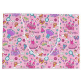 ピンクフェアリータリープリンセスパーティー ラージペーパーバッグ (裏面)