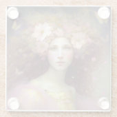 ピンクフェアリーファンタジーアート ガラスコースター (裏面)