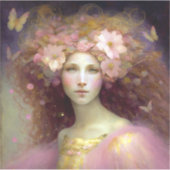 ピンクフェアリーファンタジーアート シール (正面)