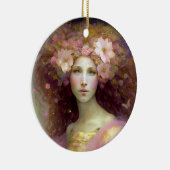 ピンクフェアリーファンタジーアート セラミックオーナメント (右)