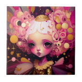 ピンクフェアリーファンタジーアート タイル (正面)