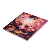 ピンクフェアリーファンタジーアート タイル (側面)