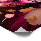 ピンクフェアリーファンタジーアート ポスター (角)