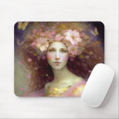 ピンクフェアリーファンタジーアート マウスパッド (マウス)