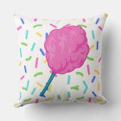 ピンクフェアリーフロスコットンキャンディスクエアクッション クッション (裏面)