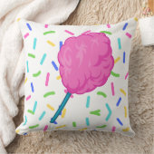 ピンクフェアリーフロスコットンキャンディスクエアクッション クッション (ブランケット)