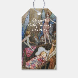 ピンクフェアリーベビー恵みベビーシャワー ギフトタグ