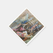 ピンクフェアリーベビー恵みベビーシャワー スタンダードカクテルナプキン (角)