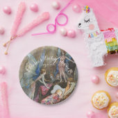 ピンクフェアリーベビー恵みベビーシャワー ペーパープレート (パーティー)