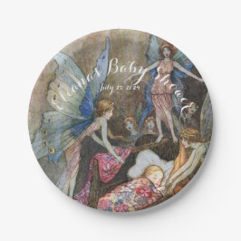 ピンクフェアリーベビー恵みベビーシャワー ペーパープレート