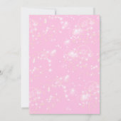 ピンクフェアリー誕生日招待状フェアリーガーデン 招待状 (裏面)