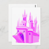 ピンクフェアレ結婚ーテルズ城 ポストカード (正面/裏面)