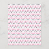 ピンクフェイクとフォイル銀のフローラ結婚ズ チラシ (裏面)