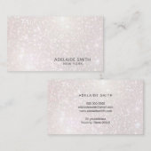 ピンクフェイクのシャンパンが輝く 名刺 (正面/裏面)