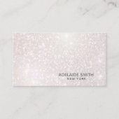 ピンクフェイクのシャンパンが輝く 名刺 (正面)