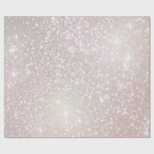 ピンクフェイクのシャンパングリッター ラッピングペーパー (フラット)