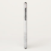 ピンクフェイクの大理石の金ゴールドモノグラム Case-Mate iPhoneケース (裏面/左)