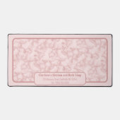 ピンクフェイクの大理石 デスクマット (正面)