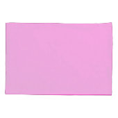 ピンクフェイクまたはストライプお客様の色の金ゴールド 枕カバー (裏面)