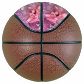 ピンクフェイクグリッターとフラワーバスケットボール バスケットボール (右)