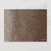 ピンクフェイクグリッターテーブル座席カード ポストカード (裏面)