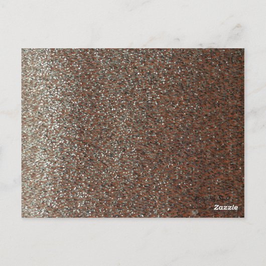 ピンクフェイクグリッターテーブル座席カード ポストカード (裏面)