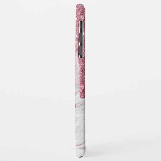 ピンクフェイクグリッタードリップスiPhone 6.5ケース Case-Mate iPhoneケース (裏面/左)