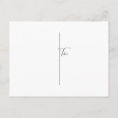 ピンクフェイクグリッターフラワーガール提案 インビテーションポストカード (裏面)