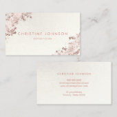 ピンクフェイクグリッター及びホイフェイクルストライプ 名刺 (正面/裏面)