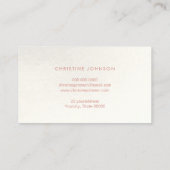 ピンクフェイクグリッター及びホイフェイクルストライプ 名刺 (裏面)