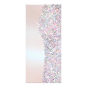 ピンクフェイクグリッター箔の価格リストのラックカード ラックカード (裏面)