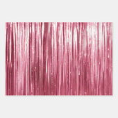 ピンクフェイクグリッター&グラム ラッピングペーパーシート (正面2)