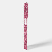 ピンクフェイクグリッター Case-Mate iPhoneケース (裏面 / 右)